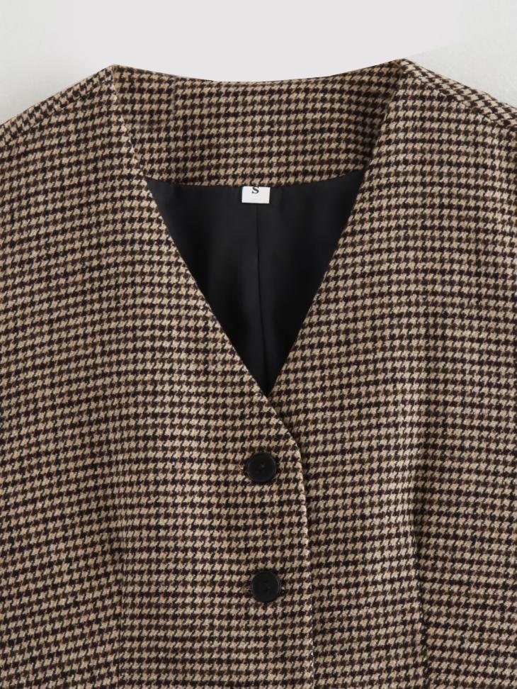 Coats & Jackets | Mens Check Blazer Clothing Brown Shetland