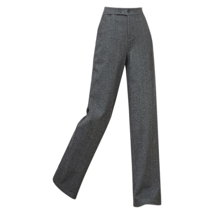 Jeans & Trousers | Mens Barathea Wool Trousers Clothing Blue