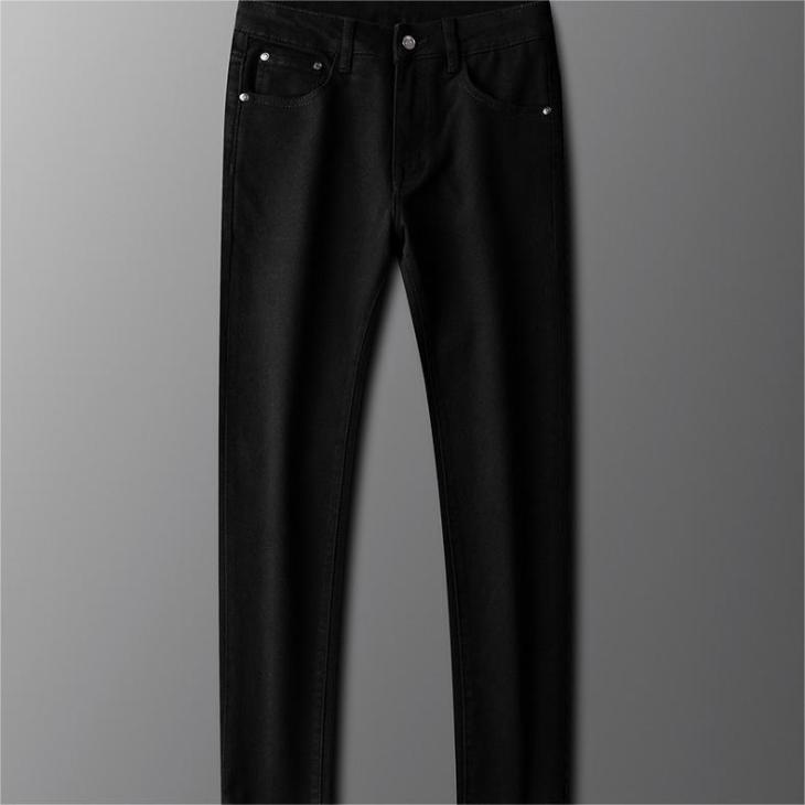 Jeans & Trousers | Mens Satin Cotton Trousers Clothing Black