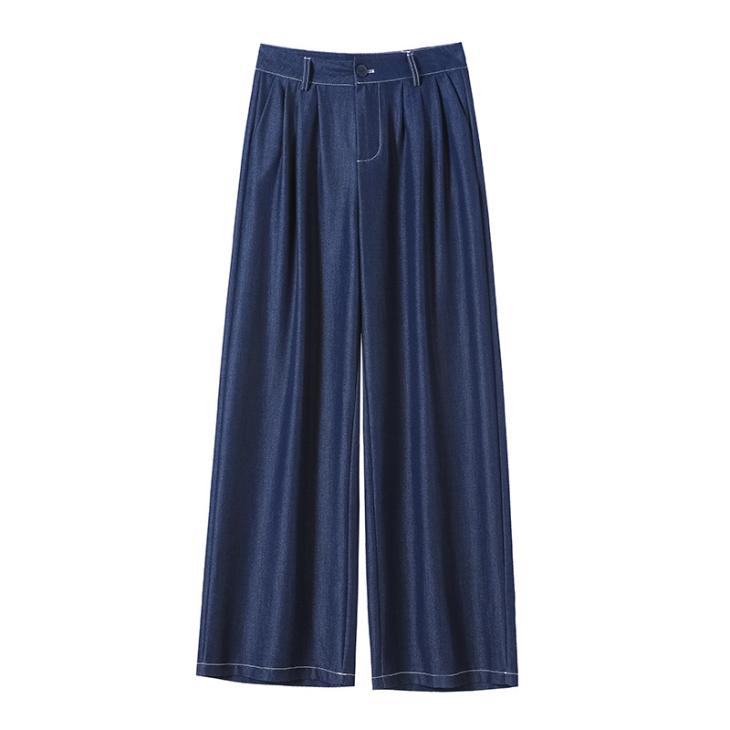 Jeans & Trousers | Womens Pleated Trousers Clothing Blue