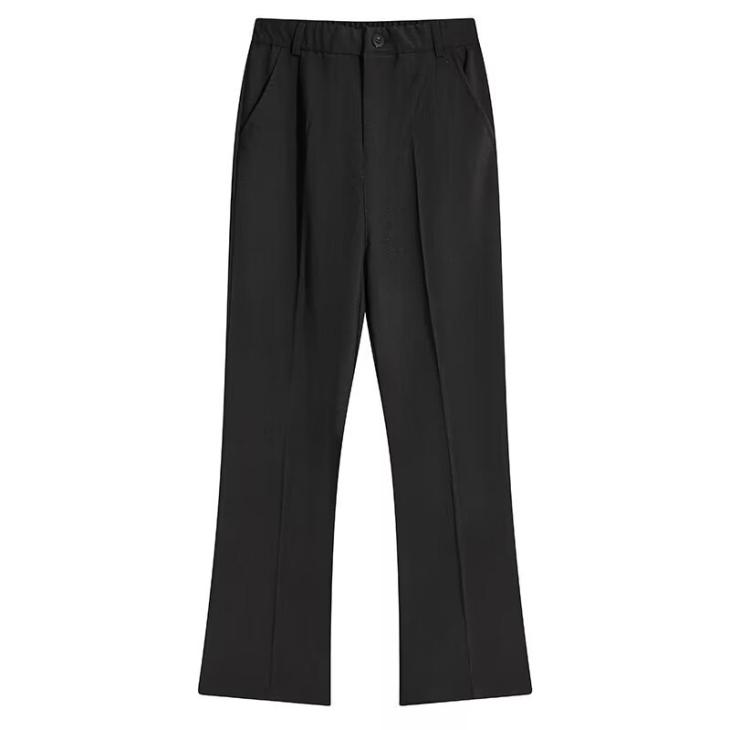 Jeans & Trousers | Womens Wool Gabardine Trousers Clothing Black