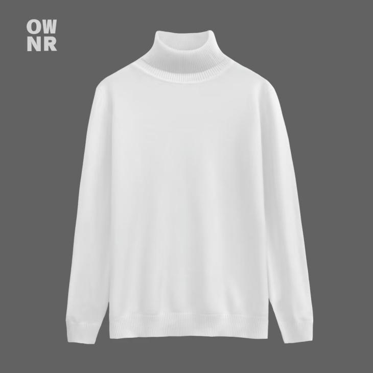 Knitwear | Mens Washed Lambswool Roll-Neck Sweater Clothing Knitwear