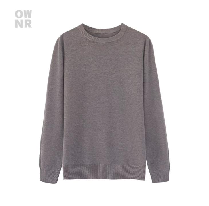 Knitwear | Mens Washed Lambswool Sweater Clothing Knitwear