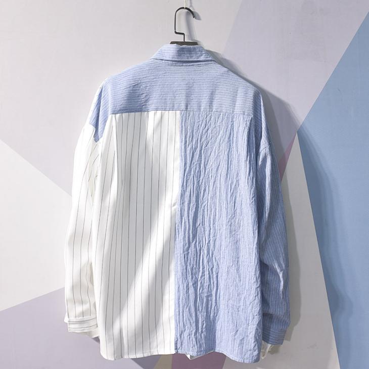 Shirts | Mens Stripe Yoke Shirt Clothing Blue