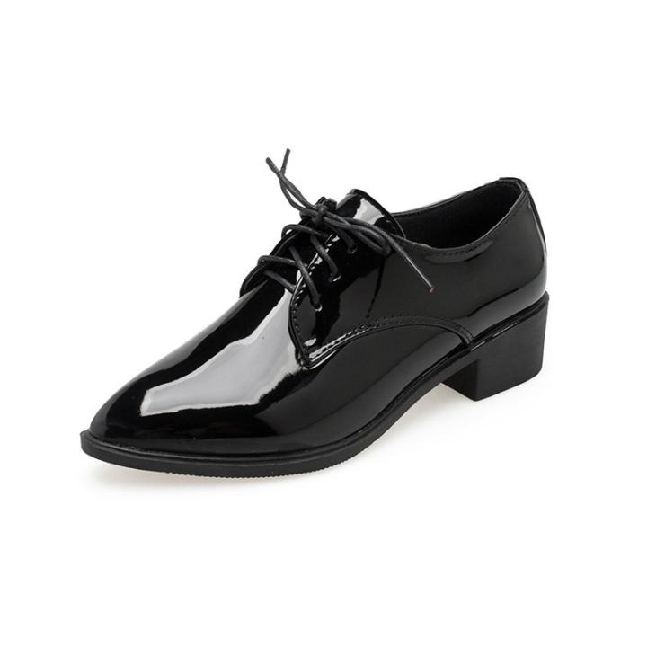 Tabi | Mens Tabi Patent Brogues Flats & Loafers Black