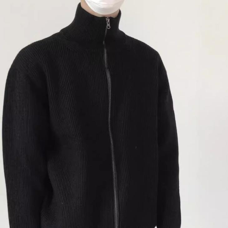 Knitwear | Mens/Womens Knit Zip-Up Cardigan Clothing Black